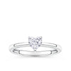 Heart Cubic Zirconia Ring in Sterling Silver