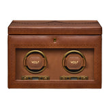 WOLF Brogue Double Watch Winder With Storage | Wallace Bishop