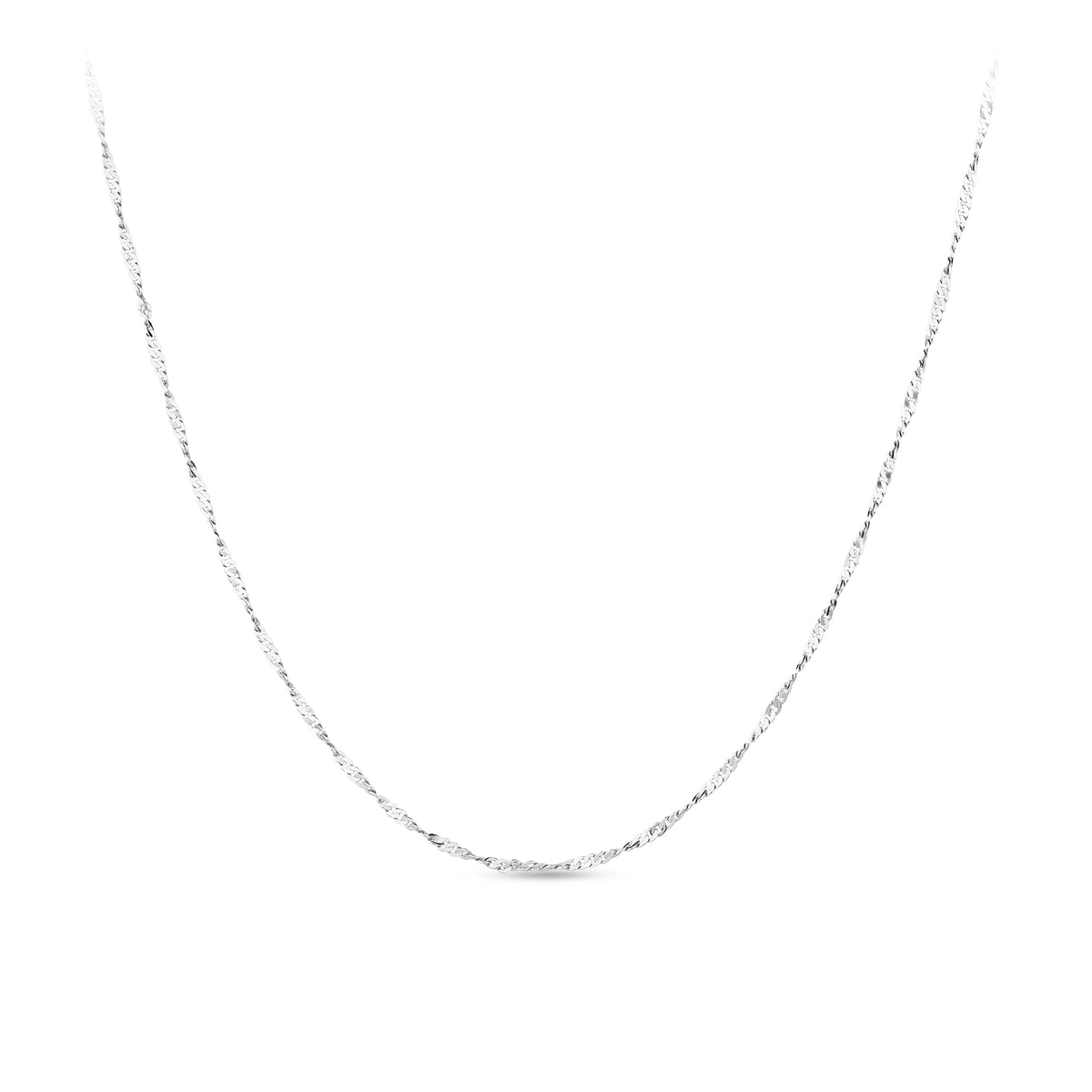 45cm Twist Chain in Sterling Silver