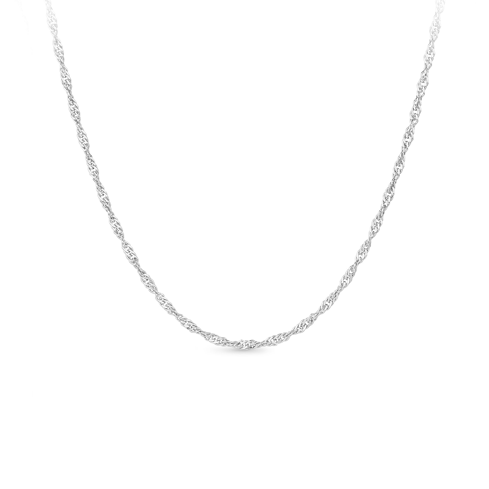 Polished Singapore Chain in Sterling Silver