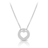 Heart Charm Necklacemade in Sterling Silver