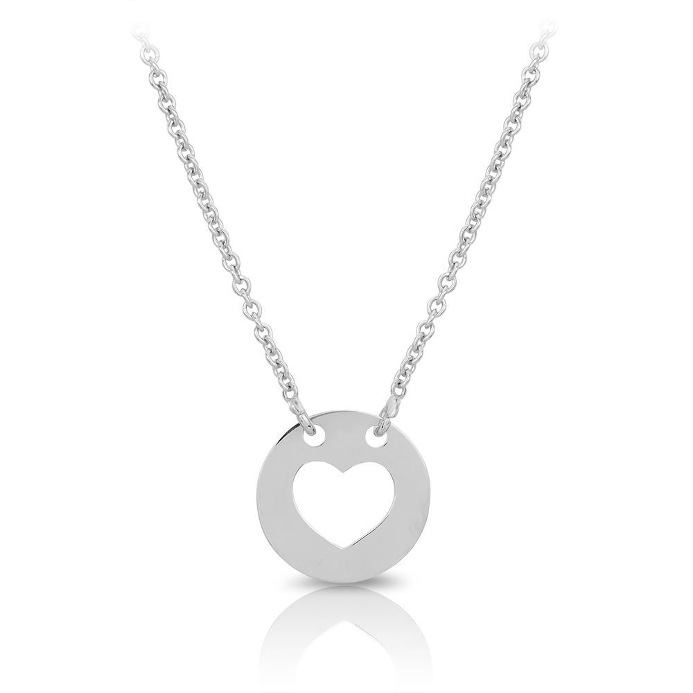 Heart Charm Necklacemade in Sterling Silver