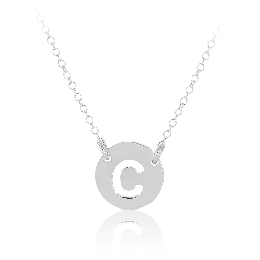 Initial Pendant in Sterling Silver