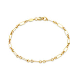 Figaro Bracelet in 9ct Yellow Gold