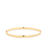 Solid Oval Bangle in 9ct Yellow Gold