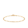 Paperclip Bracelet in 9ct Yellow Gold