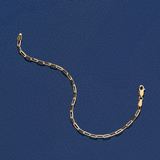 Paperclip Bracelet in 9ct Yellow Gold