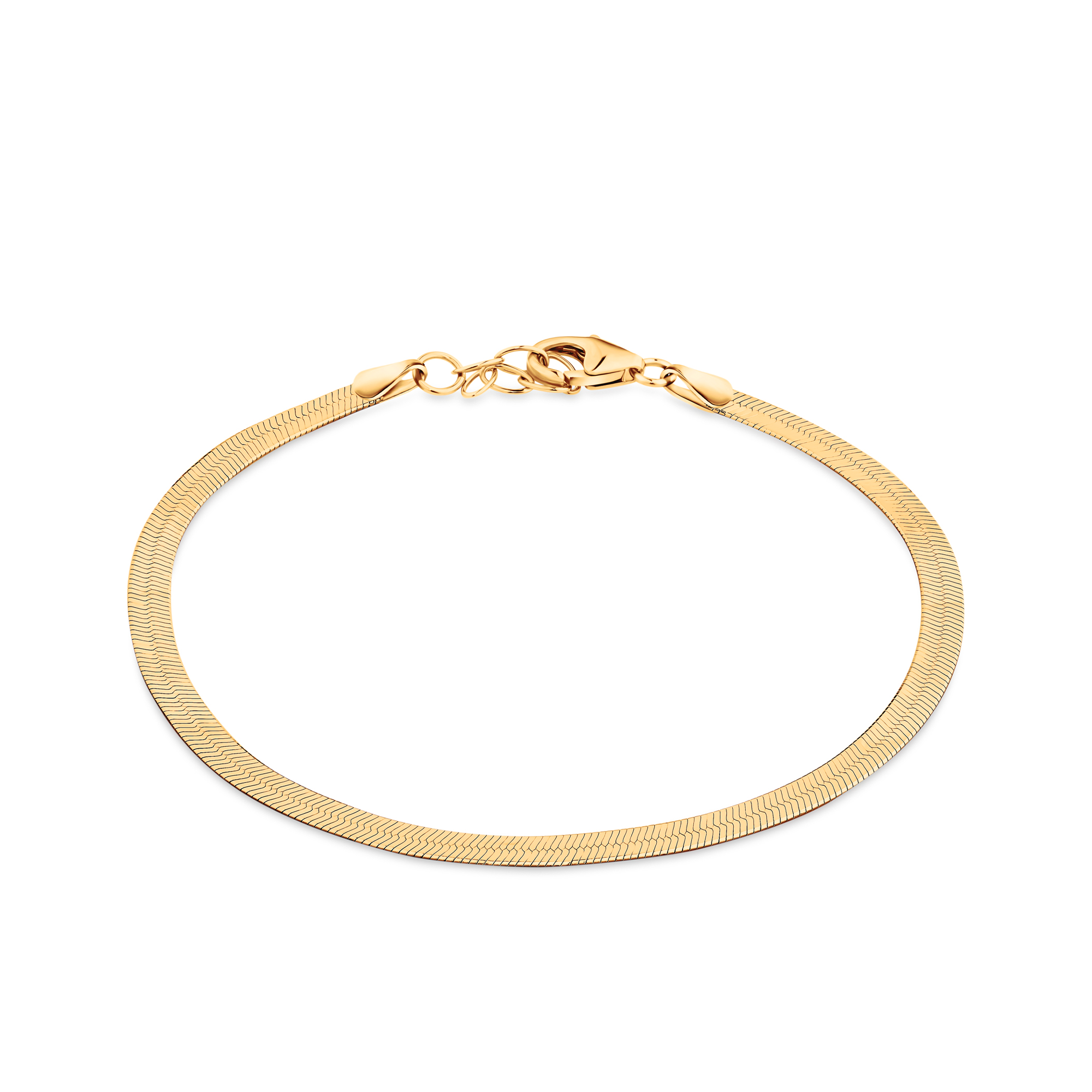 Herringbone Bracelet in 9ct Yellow Gold