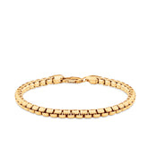 Semi-Solid Box Bracelet in 9ct Yellow Gold