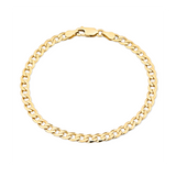 Solid Curb Link Bracelet in 9ct Yellow Gold