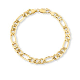 Figaro Bracelet in 9ct Yellow Gold