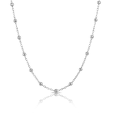 45cm Bead Necklace in Sterling Silver - Wallace Bishop
