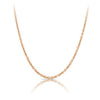 45cm Cable Link Slider Solid Chain in 9ct Rose Gold