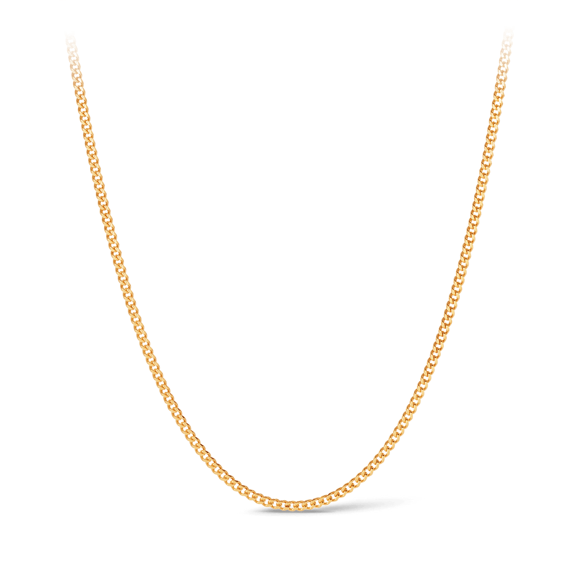 45cm Curb Link Chain in 9ct Yellow Gold - Wallace Bishop