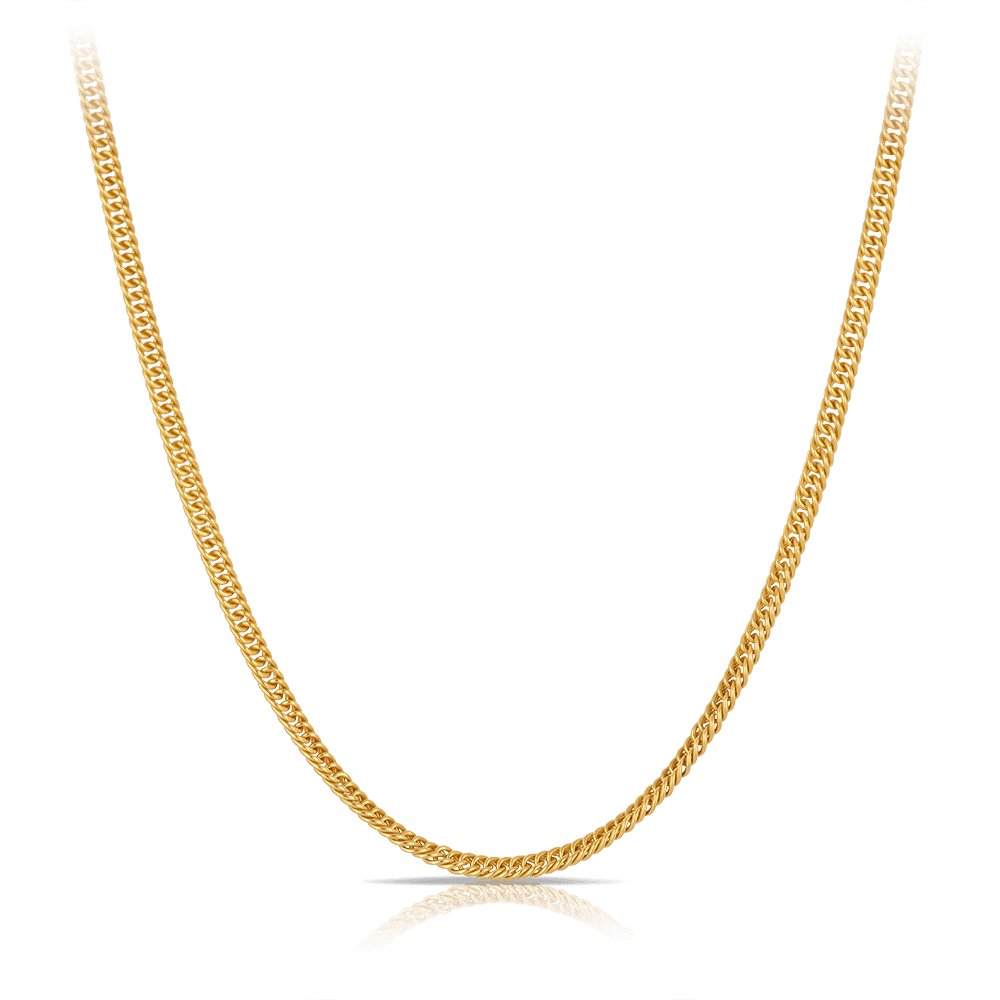 45cm Curb Link Chain in 9ct Yellow Gold