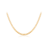 45cm Diamond Cut Curb Chain in 9ct Yellow Gold