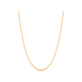 45cm Diamond Cut Curb Chain in 9ct Yellow Gold
