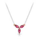 45cm Tourmaline Necklace in 9ct White & Rose Gold - Wallace Bishop