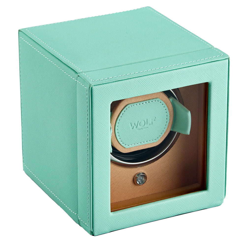 WOLF Mint and Peach Colour Single Watch Winder