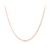 Figaro Chain Necklace in 9ct Rose Gold