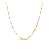 Solid Anchor Chain Necklace in 9ct Yellow Gold