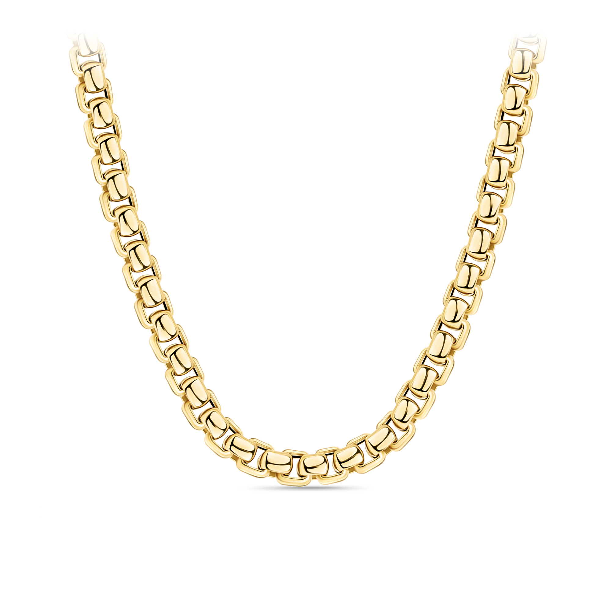 Semi-Solid Box Chain in 9ct Yellow Gold