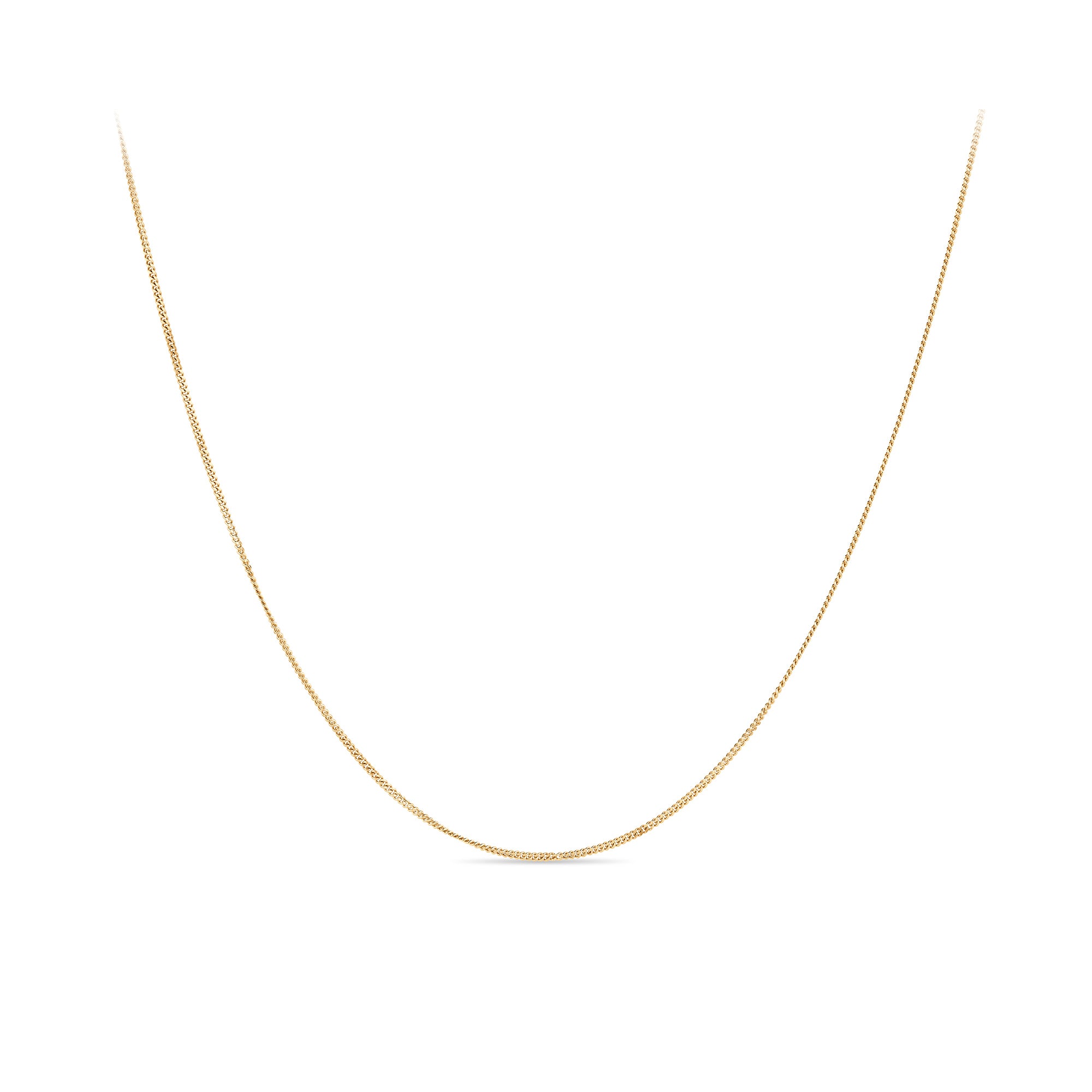 45cm Curb Link Chain in 9ct Yellow Gold