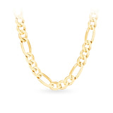55cm Figaro Chain in 9ct Yellow Gold