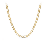 Solid Figaro Link Chain in 9ct Yellow Gold