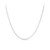 50cm Belcher Link Chain in 9ct White Gold