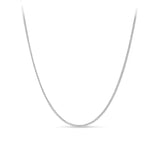 Solid Curb Link Chain in 9ct White Gold