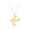Bird Charm Necklace in 9ct Yellow Gold