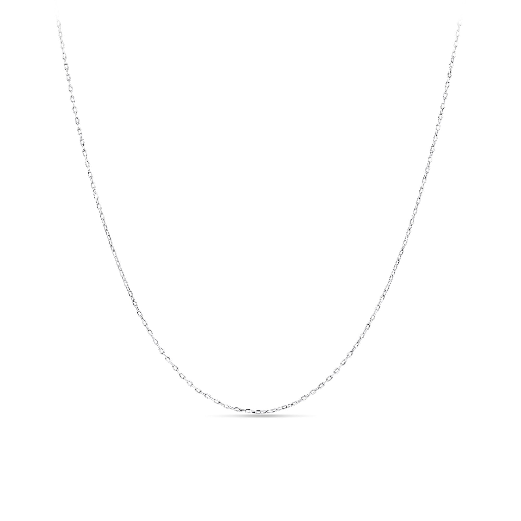 Cable Link Chain in 9ct White Gold
