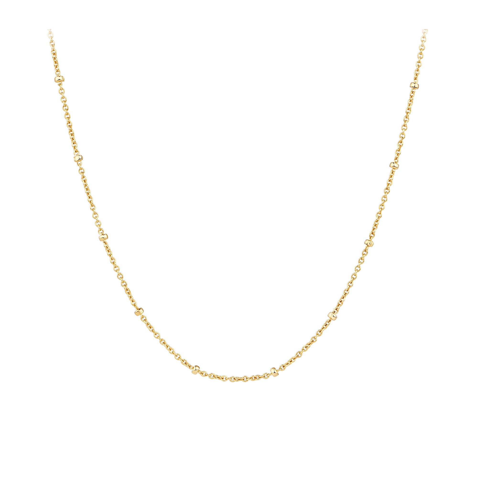 Bead Cable Chain in 9ct Yellow Gold