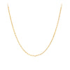 Flat Diamond Cut Cable Chain in 9ct Yellow Gold