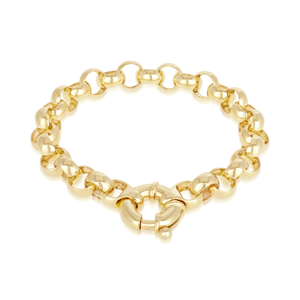 Euro Belcher Bracelet made in 9ct Yellow Gold