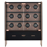 WOLF Axis 12 Piece Watch Winder Cabinet Copper | Wallace Bishop