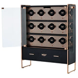WOLF Axis 12 Piece Watch Winder Cabinet Copper | Wallace Bishop
