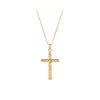 Twist Cross Pendant in 9ct Yellow Gold