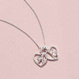 Initial Heart Pendant in Sterling Silver