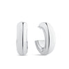 Small Round Hoop Earrings in Sterling Silver