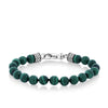 Malachite Gents Bracelet in Sterling Silver