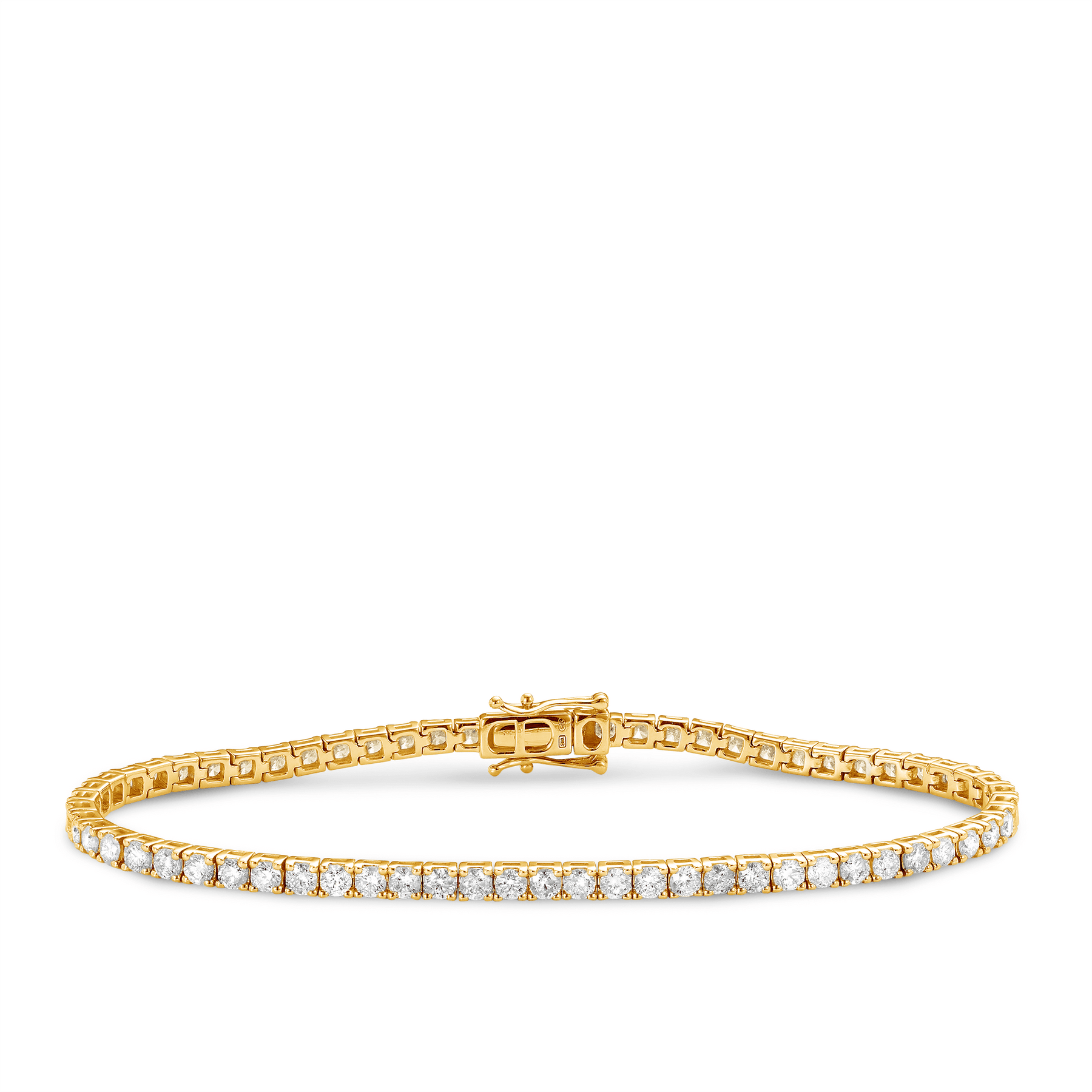 4ct Diamond Tennis Bracelet in 9ct Yellow Gold - Wallace Bishop