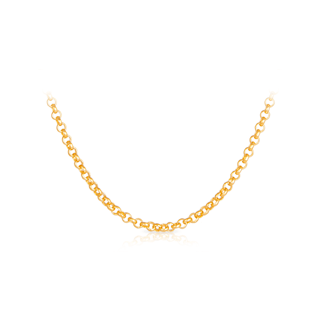 50cm Belcher Chain Necklace in 9ct Yellow Gold