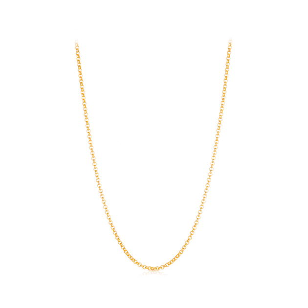 50cm Belcher Chain Necklace in 9ct Yellow Gold