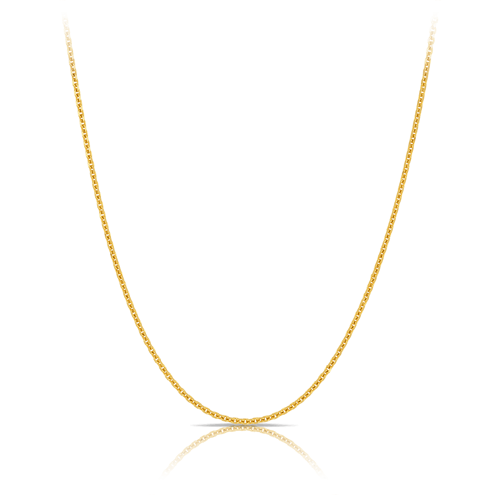 50cm Cable Chain in 9ct Yellow Gold - Wallace Bishop