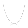 50cm Cable Slider Chain in 9ct White Gold