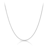 50cm Cable Slider Chain in 9ct White Gold