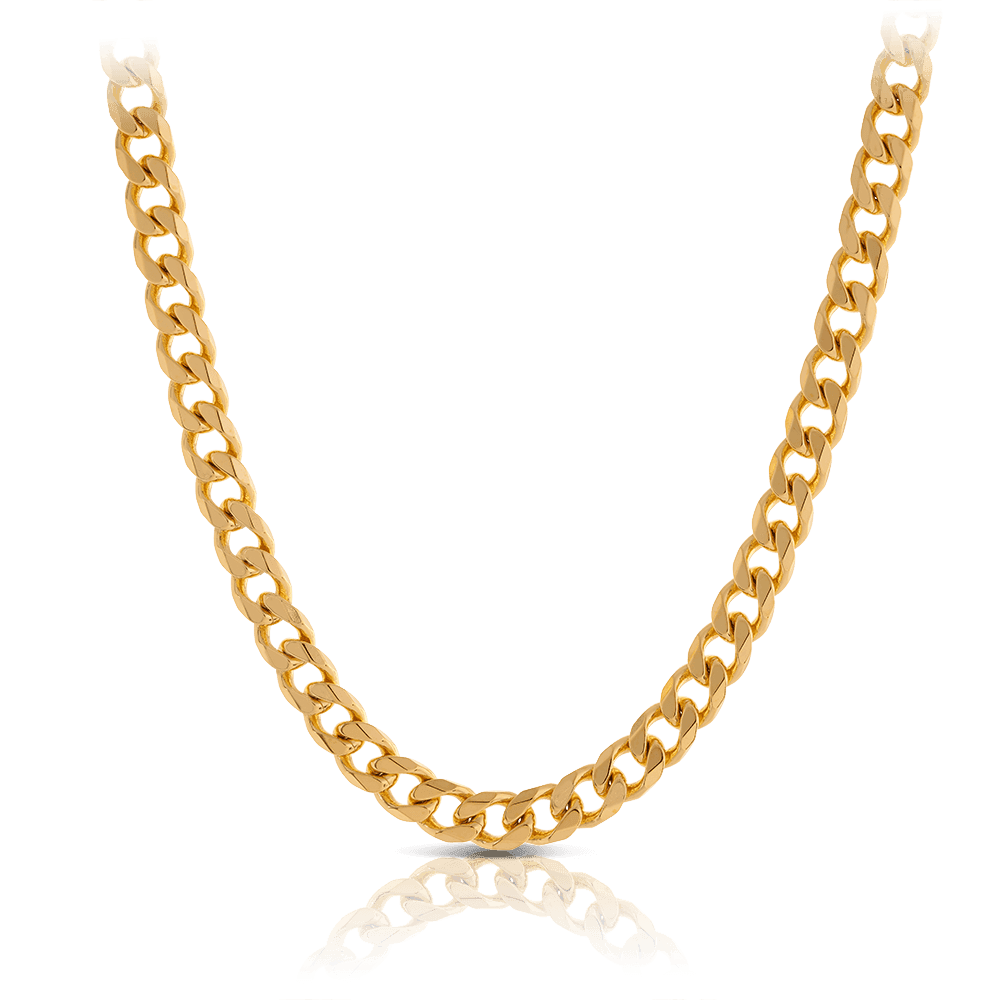 50cm Curb Link Chain in 9ct Yellow Gold - Wallace Bishop