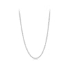 50cm Diamond Cut Bevelled Curb Chain in Sterling Silver